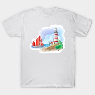 Celtic maritime landscape T-Shirt